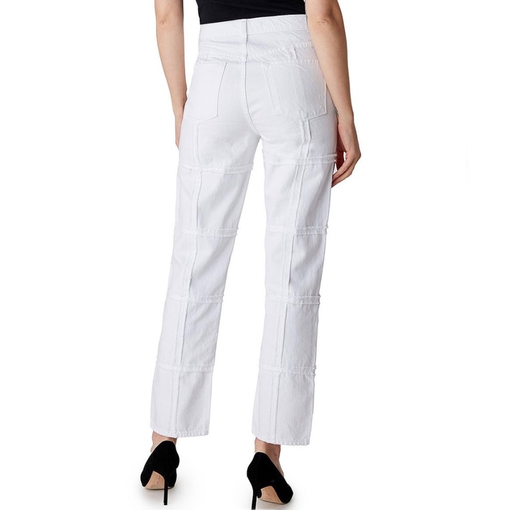 J BRAND Women’s White Off-The-Grid Jules High-Waist Ankle Straight-Leg Jeans NWT - Picture 4 of 6